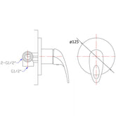 Acl Mina Shower Mixer